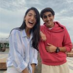 Medha Shankar Instagram - When the camera isn’t rolling, Esh and Sateesh are……..still Esh and Sateesh😂 Thankyou for all the wonderful messages and giving us so much love🥰 Tell me in the comments below if you have someone like Esh or Sateesh in your life❤️ @arjunberry #DilBekaraar streaming now on @disneyplushotstar