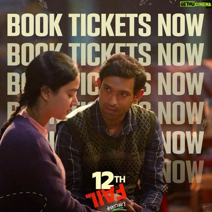 Medha Shankar Instagram - जब फ़िल्म एक अनुभव बन जाए तब बात अलग ही लेवल पर होती है। Book your tickets and experience a powerful story of determination. 📽️ (Link in bio) #ZeroSeKarRestart Watch #12thFail IN CINEMAS ONLY, a film inspired by a million true stories. 🌟🎥 @vidhuvinodchoprafilms @zeestudiosofficial @vikrantmassey @anantvjoshi @anshumaan_pushkar #VikasDivyakirti @arsgeeta @itsharishkhanna @priyanshuchatterjee @moitrashantanu @swanandkirkire @saregama_official @krgstudios