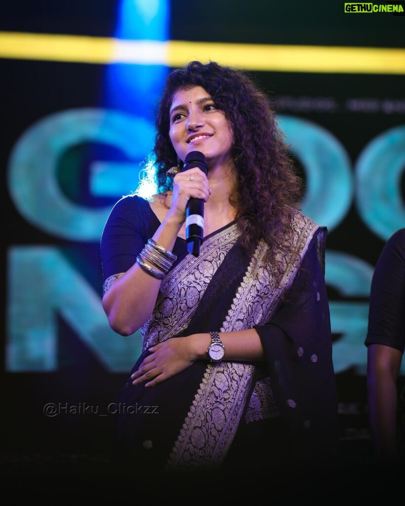 Meetha Raghunath Instagram - @the.meethling at Good Night movie promotion 🎥❤️✨ #goodnight #movie #tamilcinema #tamilmovie