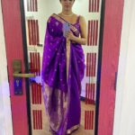 Meetha Raghunath Instagram – It was wear your grandmother’s saree to work day 💜

Ft. @purvaraghunath ‘s favourite song that I have now appropriated as my own new favourite song :p