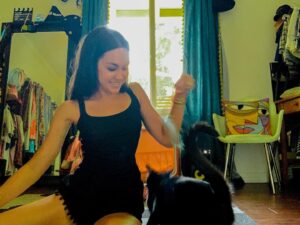 Meg DeLacy Instagram - happy friday. remember to play w/ur pets