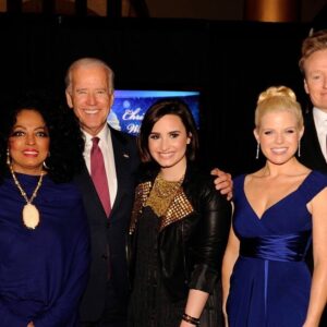 Megan Hilty Instagram - Several years ago, I had the honor of meeting then-Vice-President, Joe Biden. As you can see from this picture, there were a LOT of very fancy people there, but what struck me was how Joe Biden treated everyone and their guests with equal attention. He probably spent more time with the husbands/wives/parents than he did with the performers - he spent a lot of time listening to their stories and I was struck by how he genuinely wanted to be backstage with us, and not out of any obligation. If I remember correctly, he even had to be reminded several times that he was needed elsewhere - but he just wanted to stay and talk with his new best friends. That’s how he makes you feel; like you are instantly an old friend that he cares about, deeply.  That’s the kind of President I believe he will be, too - a President who cares about everyone. 

One of the amazing things he said to @brianggallagher was that if he had Brian’s hair, he would’ve been President! Well, it looks like you did just fine with your own hair, Mr. Biden. 

Happy Inauguration Day! 🇺🇸