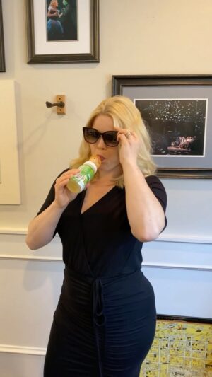 Megan Hilty Instagram - trick on how to survive summer time play dates 👀🍸😏