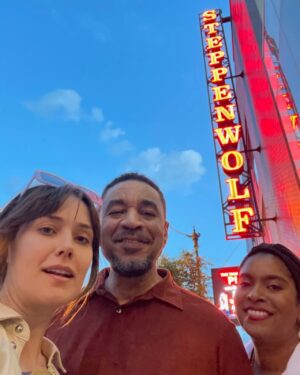 Megan Boone Instagram - My weekend in Chicago to see the dear @harrylennix on stage at @steppenwolfthtr in #purposeplay — he was absolutely brilliant- funny, subtle, heartbreaking, and has lived a life that he put into this play. The entire cast, the writing by #brandenjacobsjenkins , the direction of @phyliciarashad — all outstanding. Congratulations Harry. Love you