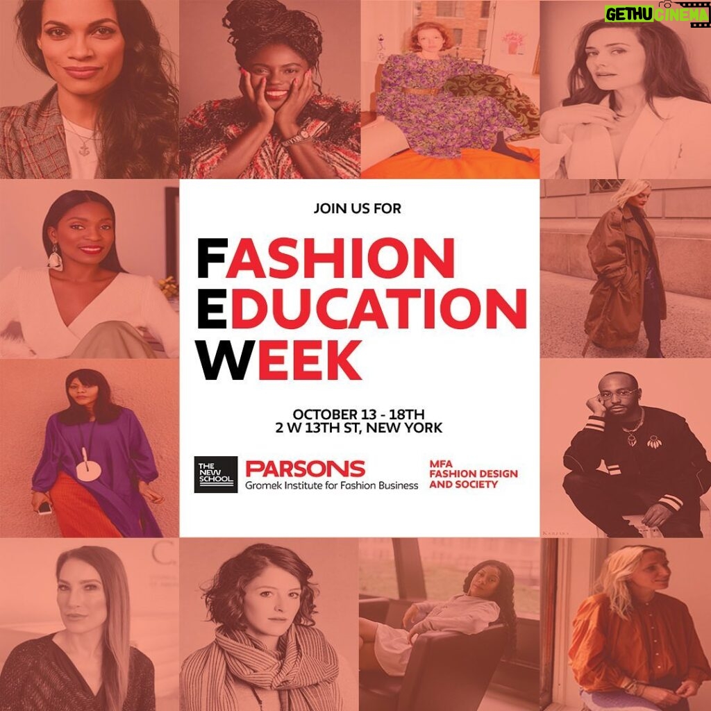 Megan Boone Instagram - The New School @parsonsgromekinstitute & @parsons_mfafds MFA Fashion Design & Society invite you to the inaugural Fashion Education Week! This year marks the beginning of an exciting journey featuring a lineup of guest lectures, hands-on workshops, inspiring readings, active-making sessions, and exclusive special sessions. Few is an open platform that considers Fashion Education a catalyst for change. A space for conversations to explore the intersections between fashion design, creative industries and social justice. Secure your spot now! 📚💡 RSVP with the link in BIO Speakers include: Chesley Wayte (IMG / NYFW), Rosario Dawson (Actress, Studio189, VotoLatino), Megan Boone (Actress), Abrima Erwiah (Parsons, Studio189), Lucia Cuba (Parsons), Sara Kozlowski (CFDA), Batsheva (Batsheva), Rajni Jacques (Snapchat), Kaley Roshitsh, (former WWD / Sustainable Apparel Coalition), Dana Davis (Mara Hoffman), Reni Folawiyo (Alara) Jeff K. Drouillard (Parsons), Fiona Dieffenbacher (parsons), Naika Colas (Parsons), Geoffry Gertz (Parsons), Lynn Simon & Laura Lanteri (Parsons), Ahmrii JOhnson (Parsons), Omar Seivwright (Parsons), Stone Hubbard (Parsons), Otto von Busch & Steven Faerm (Parsons), Emily Huggard (Parsons), Lucciana Luciana Scrutchen (Parsons), Liliana Sanguino (Parsons), Ibada Wahud (Parsons) 🗓️ FRIDAY OCT 13TH -WEDNESDAY 18TH, 2023 ⏰ Check the link in bio for the complete schedule 📍 ANNA-MARIA AND STEPHEN KELLEN GALLERY | SHEILA C. JOHNSON DESIGN CENTER | 2 WEST 13TH STREET, GROUND FLOOR | NY 👩🏽‍💻Graphic design: @muevelineastudio #FashionEducationWeek #ParsonsGromek #Parsons #FEW2023 #GromekInstitute #FashionBusiness #fashionrising