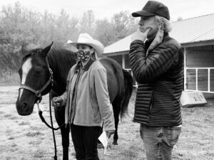 Megan Follows Instagram - End of a great first week, back on the ranch  in Heartland @official_heartlandoncbc. Tremendous gratitude to be able to work with such a wonderful team lead by the gracious and multitalented Amber Marshall @amber_marshall_farm and Chris Potter directing. #filmalberta #alberta #horsesofinstagram