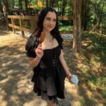 Megan Nicole Instagram - huzzah! first ren faire ✔️ Ate fried food, saw a castle, and used a bow and arrow for the first time (which went about as well as it does in skyrim for me). Overall, I’d say today doth slayeth