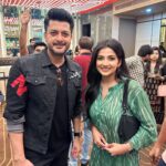 Megha Daw Instagram - At the premiere of #dawshomawbotaar 🖤 #withmyfav @senguptajisshu 😌🖤 #dawshomawbotaar #svfbrands #meghadaw #premier #inox