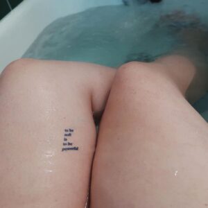 Meghan Tonjes Instagram - a reminder, courtesy of my inner thighs.