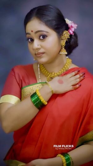 Meghna Vincent Instagram - Palakkad Pakkathile☺️

Makeup @gops_makeover 
Costume @clothiva_by_sumi