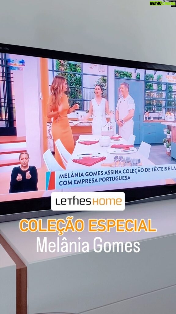 Melânia Gomes Instagram - Vi a Melânia da TV 😍 Aquele dia especial em que a Melânia foi á Casa Feliz da SIC, pôr a conversa em dia com a @dichavesofficial e @joaobaiaobaiao para apresentar a sua coleção de mesa 🧡 Estivemos colados á televisão 📺 a transbordar de chieira! Se ainda não espreitou a coleção, hoje tem um miminho á sua espera no site ☺️