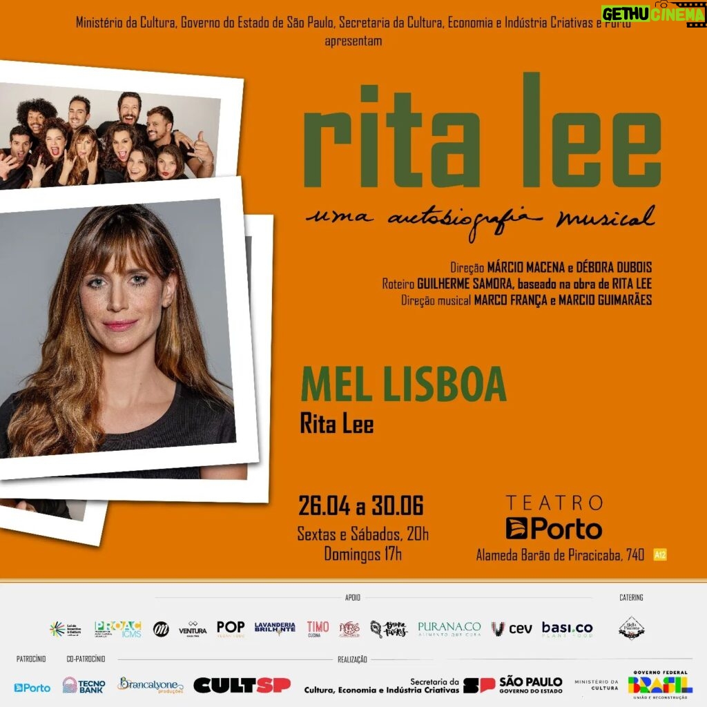 Mel Lisboa Instagram - Chega mais 🎵 e conheça o elenco de @ritaleeumaautobiografiamusical @mellisboa será a Rita Lee 🤘🛸 Quem tá ansioso? 📌 ESTREIA 26 de abril no @teatroporto #ritaleeumaautobiografiamusical #ritalee #musical #brancalyoneproducoes