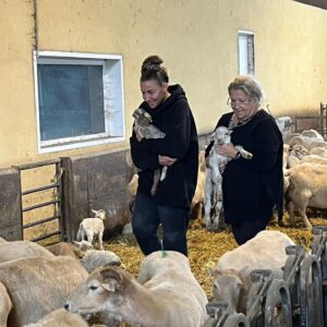 Melanie Blatt Instagram - Spending the day cuddling lambs was the absolute best !!! Ep 2 last night , hope you’re enjoying it 😘 #raceacrosstheworld @bbcone @bbciplayer