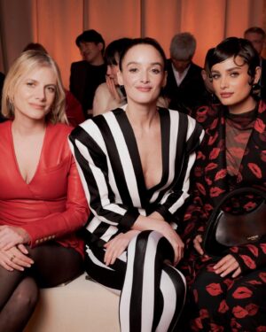 Mélanie Laurent Instagram - Mélanie attends the Balmain Womenswear Fall/Winter 2024-2025 ❤ ️