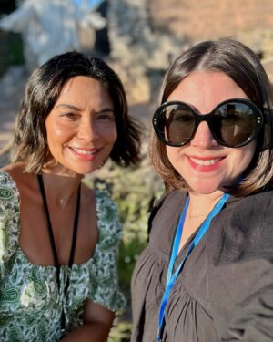 Melanie Paxson Instagram - The Jasmine to my Fairy Godmother✨throwback to when @shazia.pascal.tx and I went to the 2023 Christian Media Conference just a few weeks ago!

#disneydescendants #actresses #jasmine #fairygodmother #charleston #chs #family