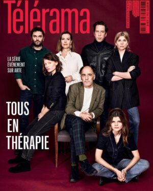 Mélanie Thierry Instagram - Le Télérama de ce matin , 
Avec pour titre : Diamants sur canapé  si c est pas magnifique! .  On a tourné , on se rendait bien compte qu il y avait un échos , une correspondance avec ce que l on raconte , à qui on le raconte , . Mais je n imaginais pas que l onde de choc puisse résonner si fort .. jusqu à vous .. merci merci  En thérapie sur @artefr , sur votre poste de télé dès demain  merci , Frédéric Pierrot , @toledanonakache Mathieu Vadepied  @filmsdupoisson