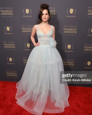 Melanie Zanetti Instagram - Last night I had the absolute honor of accepting a @peabodyawards on behalf of @officialblueytv and creator Joe Brumm. 🩵

Thank you to the incredible team who worked their magic for my look for the evening. 

Styling @highheelprncess 
Hair @larryjarahsims 
Make Up @rachelgoodwinmakeup 
Dress @prabalgurung 
Shoes @louboutinworld 
Jewelry @effyjewelry

Photographers - shot 1. Kevin Winter/Getty images shots 2, 3 &4 Stefanie Keenan/Getty images 5. Charley Gallay/Getty images 7. Monica Schipper/ Getty images
