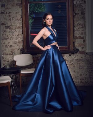Melanie Zanetti Instagram - Representing @officialblueytv at the Logies @tvweekmag this evening ✨💙
Huge thank you to @leahdagloria for the gorgeous cobalt blue mikado silk couture gown and @janlogan_ for loaning me these amazing topaz and agate earrings✨ Hair and make up by @paulinedemirjian ✨And to @catherinelavellepr for being incredible and bringing it all together! 💙💙💙
📸 by the brilliant @danielashersmith ✨#logies #tvweeklogies