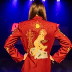 Melanie Bracewell Instagram - Okay a moment for the SUIT! I got this custom made for the show by @reignerclothing and I’m obsessed!! The details!! The sparkle! The fit! Thanks to @nickmickpics for capturing the beauty in these pics. It’s your last chance to see the suit/show this week.