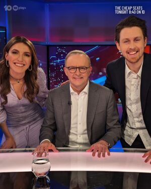 Melanie Bracewell Instagram - It is truly wild to do our little tv show and find out the Prime Minister is a fan!? It’s going to be fun to show him some of the very silly clips we’ve played of him over the years.