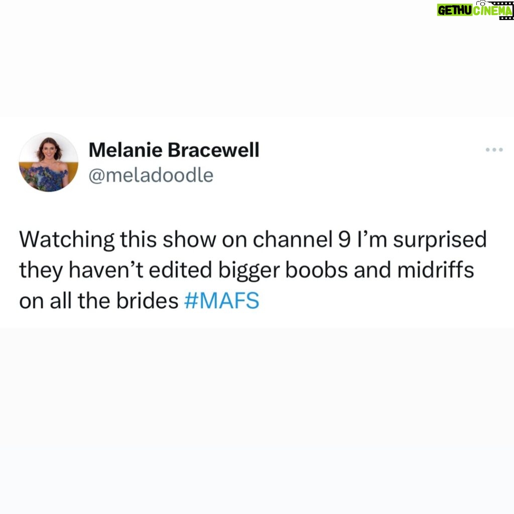 Melanie Bracewell Instagram - I’m back on my #mafs bullsh*t