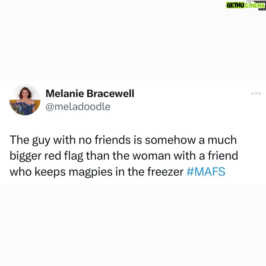 Melanie Bracewell Instagram - I’m back on my #mafs bullsh*t