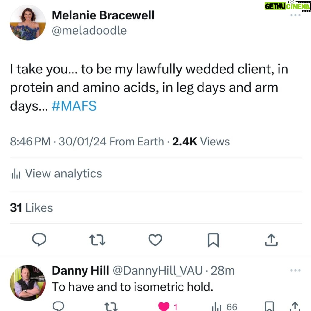 Melanie Bracewell Instagram - I’m back on my #mafs bullsh*t