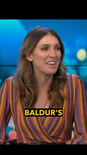 Melanie Bracewell Instagram - When you go on tv to promote your new stand up tour but end up spending most of the time promoting BG3 #baldursgate