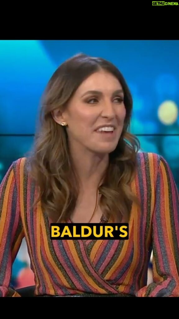 Melanie Bracewell Instagram - When you go on tv to promote your new stand up tour but end up spending most of the time promoting BG3 #baldursgate