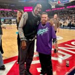 Melanie Bracewell Instagram - Just three basketball legends hanging out.