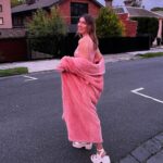 Melanie Bracewell Instagram - The dress up theme was “Extravaganza on a budget” so I’m wearing op shop shirt, op shop men’s shirt turned into a skirt and a beautiful fur coat (Kmart dressing gown)