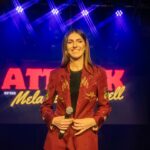 Melanie Bracewell Instagram - Okay a moment for the SUIT! I got this custom made for the show by @reignerclothing and I’m obsessed!! The details!! The sparkle! The fit! Thanks to @nickmickpics for capturing the beauty in these pics. It’s your last chance to see the suit/show this week.