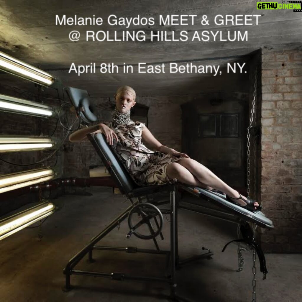 Melanie Gaydos Instagram - Over the moon to announce I will be doing a MEET & GREET at the @rollinghillsasylum Total Solar Eclipse viewing event on April 8th. I will be selling modeling prints, and @karen.jerzyk.photo is also offering portrait sessions that day on the asylum grounds!!! Please feel free to comment with any questions. 🥳 #rollinghillsasylum #solareclipse2024