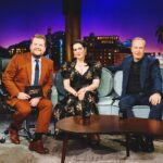 Melanie Lynskey Instagram – I am on 
@latelateshow tonight with the very funny, very sweet and welcoming 
@j_corden and the hilarious and brilliant @therealbobodenkirk !! I was sweaty and nervous! I got to meet @torikelly who has the voice of an angel and the personality to match 💗 thanks to @misha_rudolph_stylist for getting this all together and for steaming so thoroughly. This @rodarte dress makes me feel like a royal. Love to my sweet friends @stephensollitto and @marcusrfrancis for a fun time and making me feel beautiful. Steve talked me into a red lip 😬 that’s how much I love you, Steve. What a lovely team they have at the show, good luck to everyone there in their next ventures!! 
#LateLateShow #sweaty 
PHOTOGRAPHER: @terencepatrick