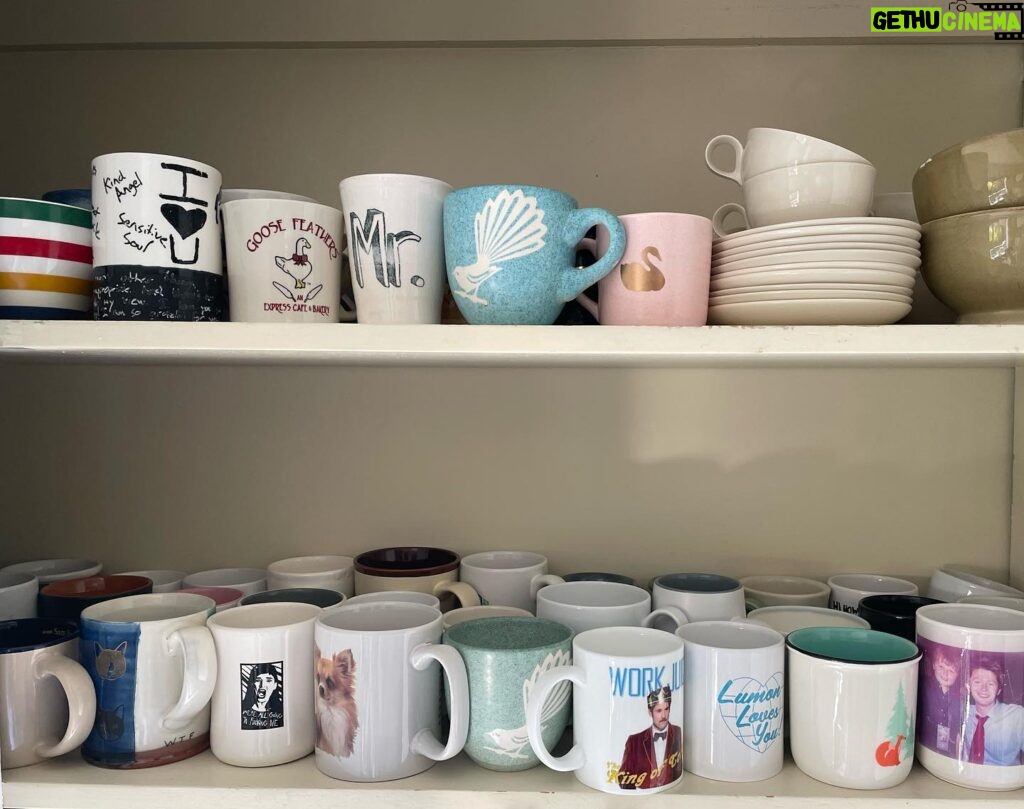 Melanie Lynskey Instagram - Out of sheer necessity we implemented a “no more mugs” rule in our home, but we have been forced to make an exception #LumonLovesYou @appletv #severance