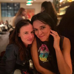 Melanie Lynskey Instagram - Sweet Simone, ãtaahua. I love this picture of you and JL. (I hope you both like it too!!) 
How come we weren’t besties when we lived in the same country? Three different countries we lived in at the same time and we only knew each other a tiny bit. It feels very unfair! Anyway. A few months ago when we were both doing a thing I won’t mention #sagaftrastrong, I was in awe of your talent, your genuine and considered kindness to every person on set, your sense of humour, your incredible beauty, and your very impeccable taste in literally everything. What a joy it was to see you so often at work and in life. Now we have every single one of each other’s secrets so we have to be friends forever. I love you so. 💖
P.S going with Aus/NZ timing on this one, her birthday is the 19th