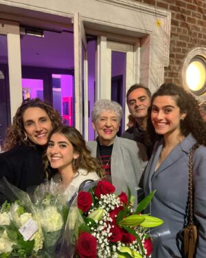 Melina Kanakaredes Instagram - So grateful to have my mom join us in a music filled weekend in NYC! Her Granddaughter and my baby @karinaeleni  knocked it out of the park! Congratulations to all the fantastic NYU performers — and a special thank you to Karina’s AMAZING and beyond talented friend group!!!!! Your love and support is unbelievable!! 💋❤️🙌🏻💜❤️