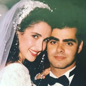 Melina Kanakaredes Instagram - It’s been a “couple”of AMAZING years with my favorite Greek boy!! Happy Anniversary Αγάπη μου Παντελή!! I love you with all my heart!♥️ @karinaeleni thanks for the soundtrack 💋🥰