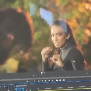 Melinda Shankar Instagram - Would love to say I’m a lover not a fighter but… ya girl was raised in the ring. 😂 
#actionactress #bts #karatebae
😇 @dm4revenge