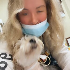 Melissa Bolona Instagram - Dearest Bubba (Paco),
 Happy National Dog Day to YOU.  Today is the day you came home after 6 scary days in the hospital. Talk about irony.  I’ve always known how incredibly sweet and tough you are. But wow, what a fighter. I am better to know you and to love you.  I feel like the luckiest girl in the world that I have shared the past ten years with you and looking forward to another ten more. My brave, brave Bubba. I kept telling the doctors “you don’t understand, it’s sincerely not his time.” And of course “but no one on planet earth loves me like Bubba loves me!!!😭” and here we are. Back home in recovery mode back to our routine. Love you to the moon and back, my best friend.