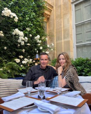 Melissa George Instagram - Finding so much happiness staying put in Paris with @michaelcostefr sharing a #staycation @ralphlauren.paris together with our nightly dinners. Couldn’t find a better holiday partner 🤍 #saintgermaindespres @ralphsparis