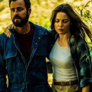 Melissa George Instagram - I love this photo so much, it wasn’t even part of the scene, just us two walking back to set, my partner in crime @justintheroux on the set of #themosquitocoast @appletv