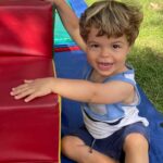 Melissa Claire Egan Instagram - My Caden boy is 2!!🎈 We love you so much sweet boy! You are so much fun and bring us such joy. I love your personality and sense of humor. You still hate haircuts but love the guitar. And are obsessed with the vacuum. And can’t read this post, but it’s fun to share anyway!❤️❤️❤️