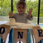 Melissa Claire Egan Instagram - Happy 1st Birthday Caden Robert Katrosar!🥳❤️🎂 You are such a gift from God and a miracle and we love you so much!!! You are the happiest little boy, you love peaches and blueberries, and already have the best sense of humor. Dad really wants you to be a lefty but no pressure. (*Instagram is being weird today, there are some repeats😆)