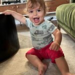 Melissa Claire Egan Instagram - Happy 1st Birthday Caden Robert Katrosar!🥳❤️🎂 You are such a gift from God and a miracle and we love you so much!!! You are the happiest little boy, you love peaches and blueberries, and already have the best sense of humor. Dad really wants you to be a lefty but no pressure. (*Instagram is being weird today, there are some repeats😆)