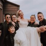 Melissa King Instagram – 1. My wedding date got drunk 🍼, she’s lucky she’s cute 👶🏻
2. My dancing with the stars audition.
3. I ❤️queer weddings.
4. Party tricks 🍾🗡️
5-6. Fam 🖤