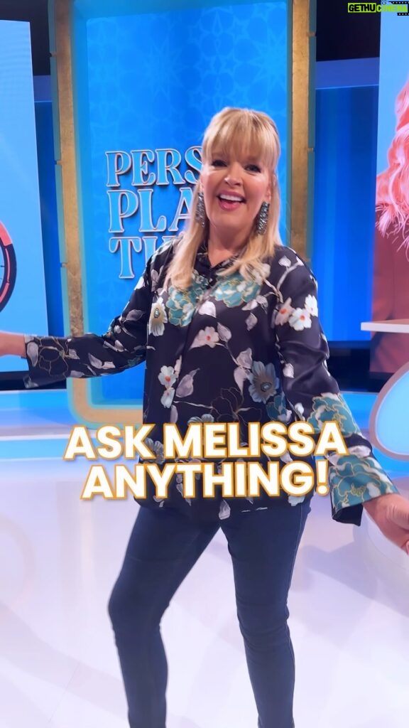 Melissa Peterman Instagram - Got a question for Melissa? 🤔 Who’s her favorite person? What thing can she not live without? What place is she dying to visit? ⁠ ⁠ This is your chance to ask her ANYTHING! Drop your questions in the comments and she’ll answer as many as she can in an upcoming Q&A! ⁠ ⁠ #PersonPlaceorThing #MelissaPeterman #GameShow #Trivia #20Questions #commonknowledge #generaltrivia #gamenight