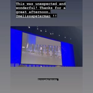 Melissa Peterman Instagram - Thank you to the cast and creators of Young Sheldon for letting me moderate today's Paley Fest panel. Truly an honor. @paleycenter @youngsheldoncbs #youngsheldon #paleyfest