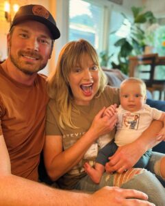 Melissa Peterman Instagram - Today Denali met his Aunt Melissa. I will love him the loudest and forever. He is so beautiful, so loved and won the parent lottery with Derek and Lisa. I remember the first day I met Derek at the table read for Baby Daddy, so sweet, talented and funny. 100 episodes of fun, 12 years of friendship, watching him find the love of his life in Lisa, who is a phenomenal human, getting to officiate their wedding and today meeting their son filled my heart with joy..... I might have cried a tiny bit. Forever Family. I love you @derektheler and @lsummerscales #yesimadethatonesie ❤️