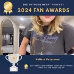 Melissa Peterman Instagram – Thank you @swingmyheartpodcast ❤️ Thank you to everyone who voted and watched! Thank you Ellen Travolta and @elizahayesmaher for helping me make my favorite acceptance speech and for making me laugh all the time. We truly loved making Haul Out The Holly and Haul Out The Holly: Lit Up! We appreciate everyone who watched and laughed along with us! ❤️ ❤️ #hauloutthehollylitup #swingmyheartpodcastawards #pamela @hallmarkchannel